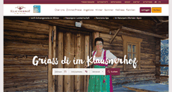 Desktop Screenshot of klausnerhof.at
