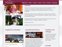 Tablet Screenshot of klausnerhof.net